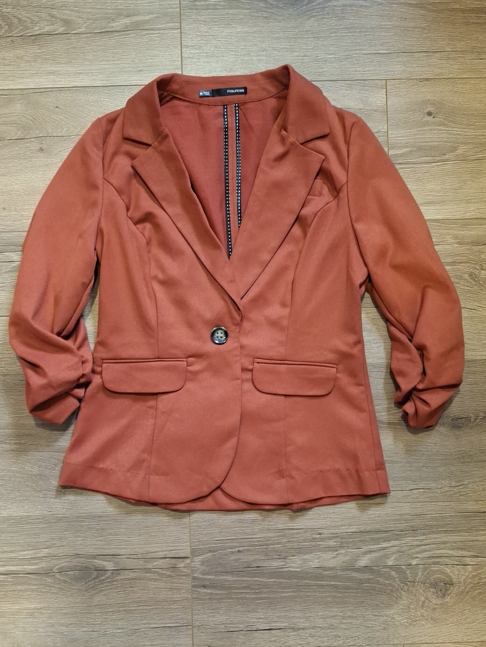 Maurices Rust Orange Single-Button Blazer